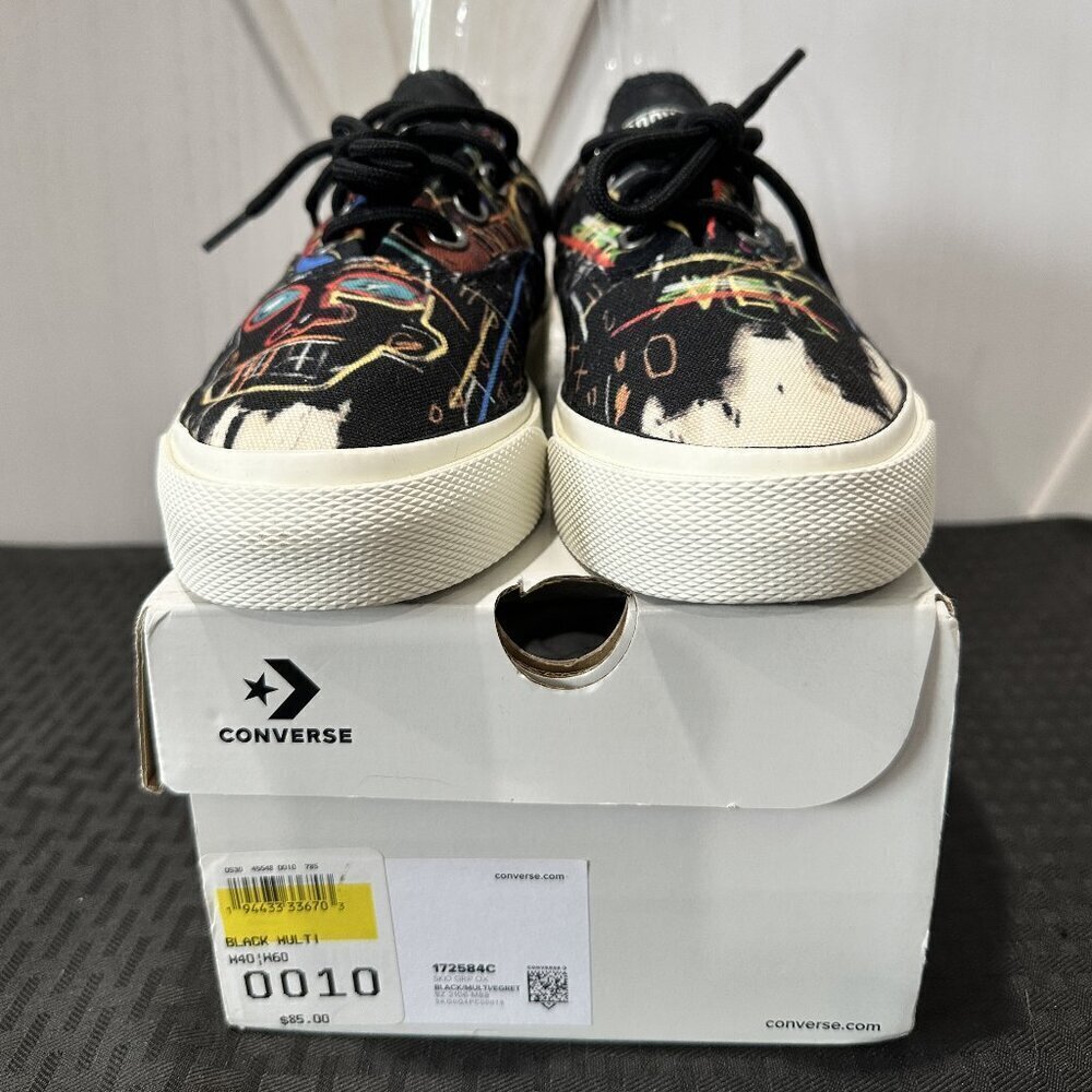 Limited Edition Converse X Basquiat Skid Grip Low Top Sneakers - Picture 11 of 13